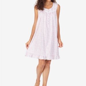 Eileen West Pink Floral Print Chemise Nightgown